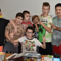 Group of kids in autism services program